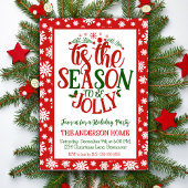 Dit is het seizoen om een vrolijk feestelijk kerst kaart