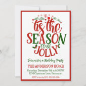 Dit is het seizoen om een vrolijk kerstfeest te zi kaart (Voorkant)