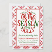 Dit is het seizoen om een vrolijk kerstfeest te zi kaart (Voorkant)