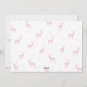 Dit is het seizoen om een vrolijk roze kerstscript feestdagenkaart (Achterkant)