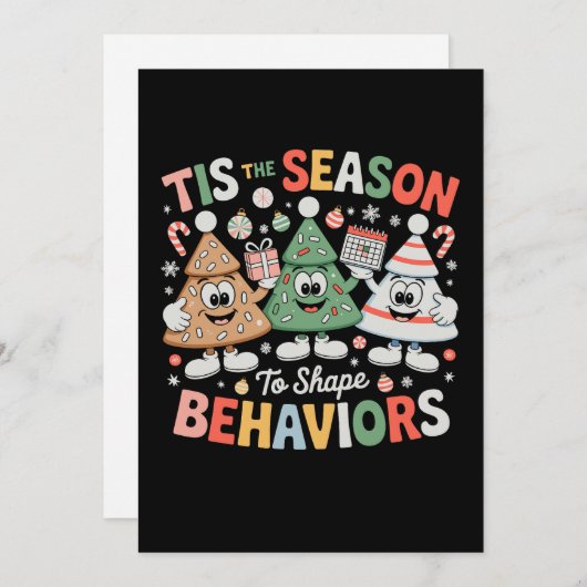 Dit is het seizoen om gedragsanalist Kerstmis vorm Feestdagenkaart (Voorkant / Achterkant)