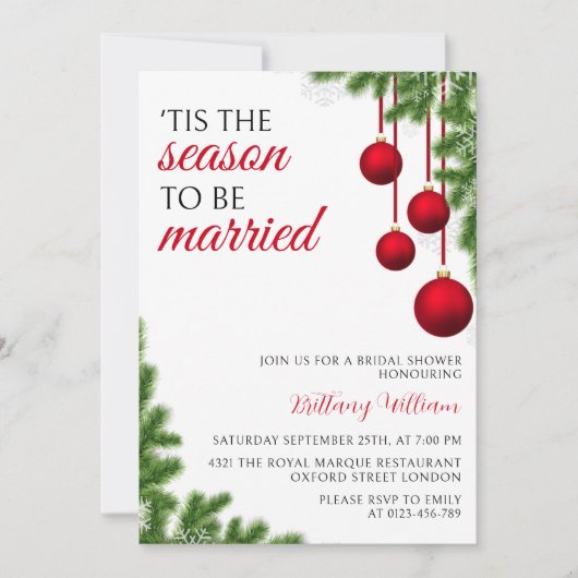 Dit is het seizoen om getrouwd te zijn met een ker kaart (Voorkant)