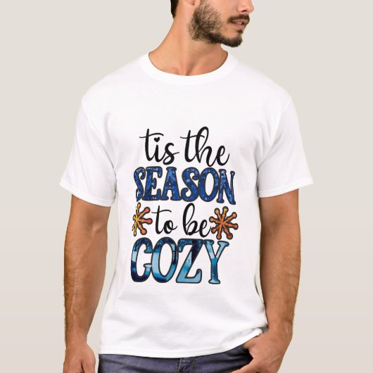 Dit is het seizoen om gezellig te zijn - winter t-shirt (Voorkant)
