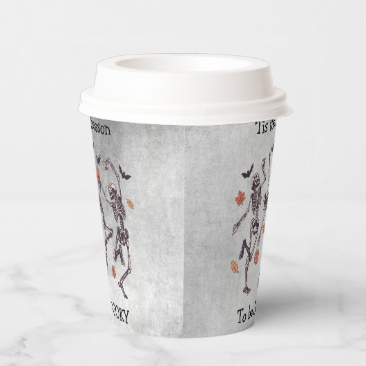 Dit is het seizoen om griezelig te zijn - Dancing  Papieren Bekers (Rechts)