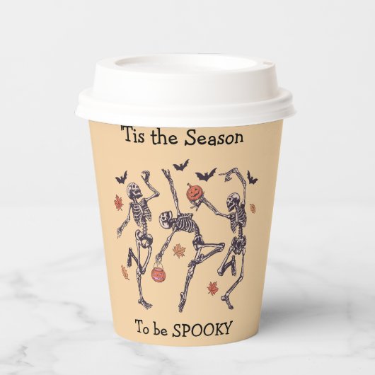 Dit is het seizoen om griezelig te zijn - Dancing  Papieren Bekers (Voorkant)