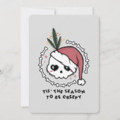 Dit is het seizoen om griezelig te zijn feestdagenkaart (Voorkant)