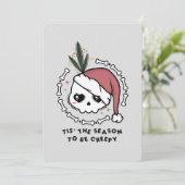 Dit is het seizoen om griezelig te zijn feestdagenkaart (Staand voorkant)