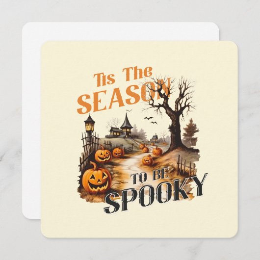 "Dit is het seizoen om griezelig te zijn" midden-e (Voorkant / Achterkant)