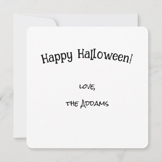 "Dit is het seizoen om griezelig te zijn" midden-e (Achterkant)