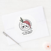 Dit is het seizoen om griezelig te zijn ronde sticker (Envelop)