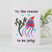Dit is het seizoen om jelly te zijn! feestdagenkaart (Staand voorkant)