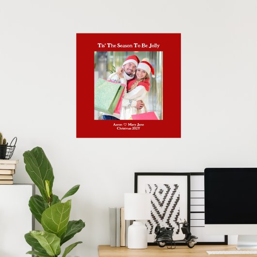 Dit is het seizoen om Jolly Couple Foto Poster (Thuiskantoor)