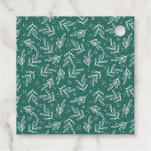 'Dit is het seizoen om Jolly Green Holiday Gift La Bedankjes Labels (Achterkant)