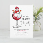 Dit is het seizoen om Jolly te zijn! cocktailparty Kaart (Staand voorkant)