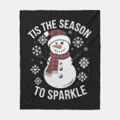 Dit is het seizoen om kerstcadeau te sprankelen fleece deken (Voorkant)