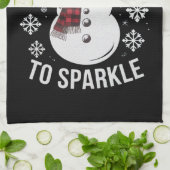 Dit is het seizoen om kerstcadeau te sprankelen theedoek (Gevouwen)