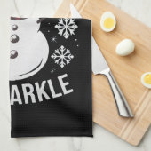 Dit is het seizoen om kerstcadeau te sprankelen theedoek (Quarter Fold)