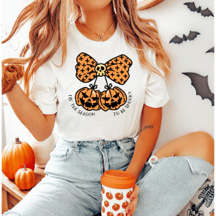 "Dit is het seizoen om spookachtig te zijn" Retro T-shirt