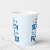 Dit is het seizoen om te bevriezen - Winter Fun Papieren Bekers (Rechts)
