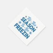 Dit is het seizoen om te bevriezen - Winter Fun Servet (Hoek)