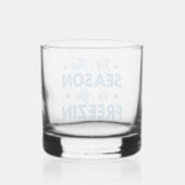 Dit is het seizoen om te bevriezen - Winter Fun Whisky Glas (Achterkant)