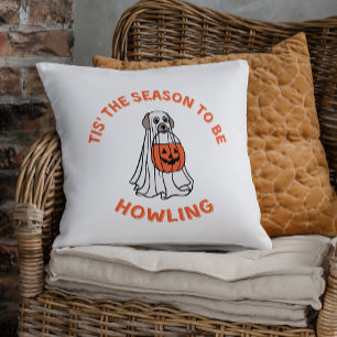 Dit is het seizoen om te huilen Halloween Hond Kussen