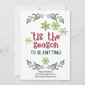 Dit is het seizoen om te slaan - grappige nitters feestdagenkaart (Voorkant)