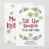 Dit is het seizoen om te slaan - grappige nitters feestdagenkaart (Voorkant / Achterkant)