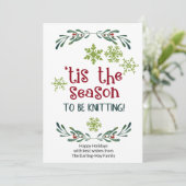 Dit is het seizoen om te slaan - grappige nitters feestdagenkaart (Staand voorkant)