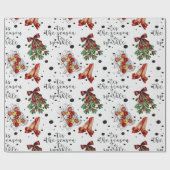 Dit is het seizoen om te sprankelen schoenen kerst cadeaupapier (Vlak)