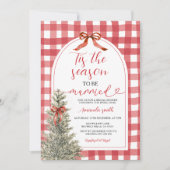 Dit is het seizoen om te trouwen Bow Vrijgezellenf Kaart (Voorkant)