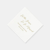 Dit is het seizoen om te trouwen | bruiloftsservet servet (Hoek)