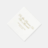 Dit is het seizoen om te trouwen | bruiloftsservet servet (Hoek)