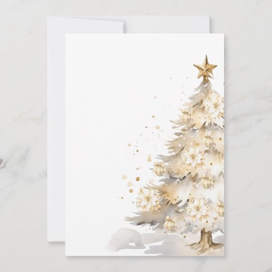 Dit is het seizoen om te trouwen Kerstmis bruiloft Kaart (Achterkant)