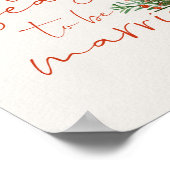 Dit is het seizoen om te trouwen Kerstmis bruiloft Poster (Hoek)