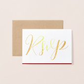 Dit is het seizoen om te trouwen met kerstboom RSV Folie Kaarten (Voorkant met envelop)