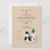 Dit is het seizoen om te trouwen met Red Black Pla Kaart (Voorkant)