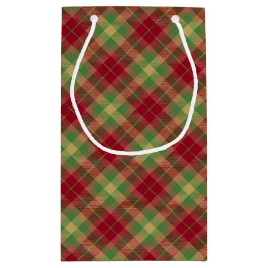 "Dit is het seizoen om te trouwen" Red Plaid Holid Klein Cadeauzakje (Achterkant)