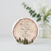 'Dit is het seizoen om te trouwen Rustic Wood Kaart (Staand voorkant)