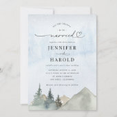 Dit is het seizoen om te trouwen Snow Forest Weddi Kaart (Voorkant)