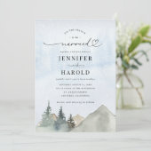 Dit is het seizoen om te trouwen Snow Forest Weddi Kaart (Staand voorkant)