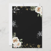 Dit is het seizoen om te trouwen Snowflake bruilof Kaart (Achterkant)