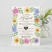 Dit is het seizoen om te trouwen Uitnodiging (Staand voorkant)