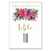 Dit is het seizoen om te trouwen Winter Christmas Kaart (Achterkant)