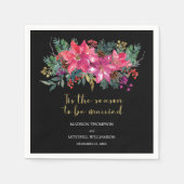 Dit is het seizoen om te trouwen Winter Christmas  Servet (Voorkant)