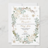 Dit is het seizoen om te trouwen Winter Floral Kaart (Voorkant)