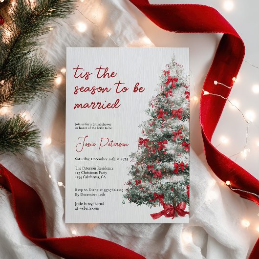 Dit is het seizoen om te trouwen Winter Vrijgezell Kaart