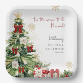 Dit is het seizoen om te trouwen Winter Vrijgezell Papieren Bordje (Voorkant)