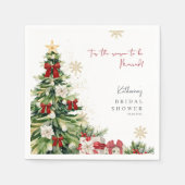 Dit is het seizoen om te trouwen Winter Vrijgezell Servet (Voorkant)