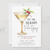 'Dit is het seizoen om Tipsy te zijn! cocktailpart Kaart (Voorkant)